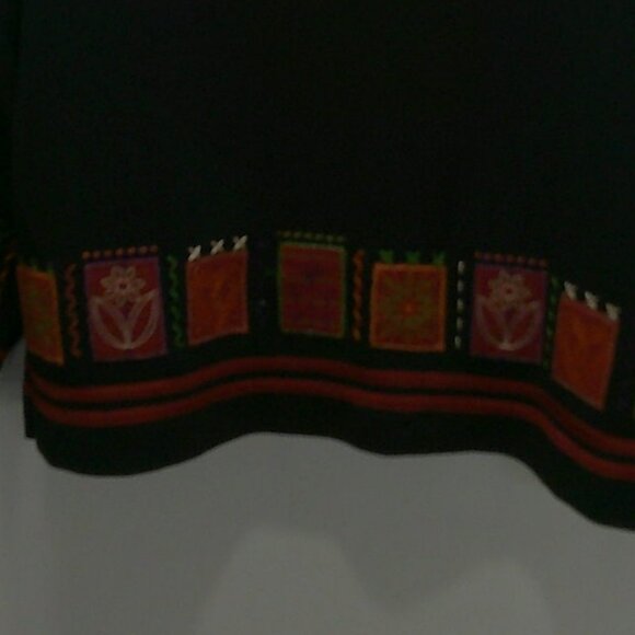 Draper's & Damons Petite 2 Piece Embroidered Floral Jacket & Tank Size Large - Picture 12 of 12